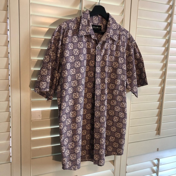 Eddie Bauer Linen Camp Collar Shirt - Picture 3 of 4